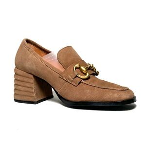 Saint G Valentina Taupe Suede Pumps